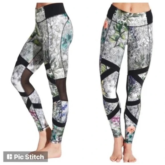 Calia Women’s Leggings Small Tropical Colorful Floral Activewear Workout - Picture 1 of 17